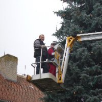 Příprava betlému a vánočního stromu